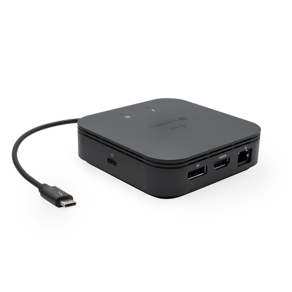 I-TEC Laptop-Dockingstation Thunderbolt 3 Travel Dock Dual 4K Display + Power Delivery 60W, Notebook/Tablet Dockingstation