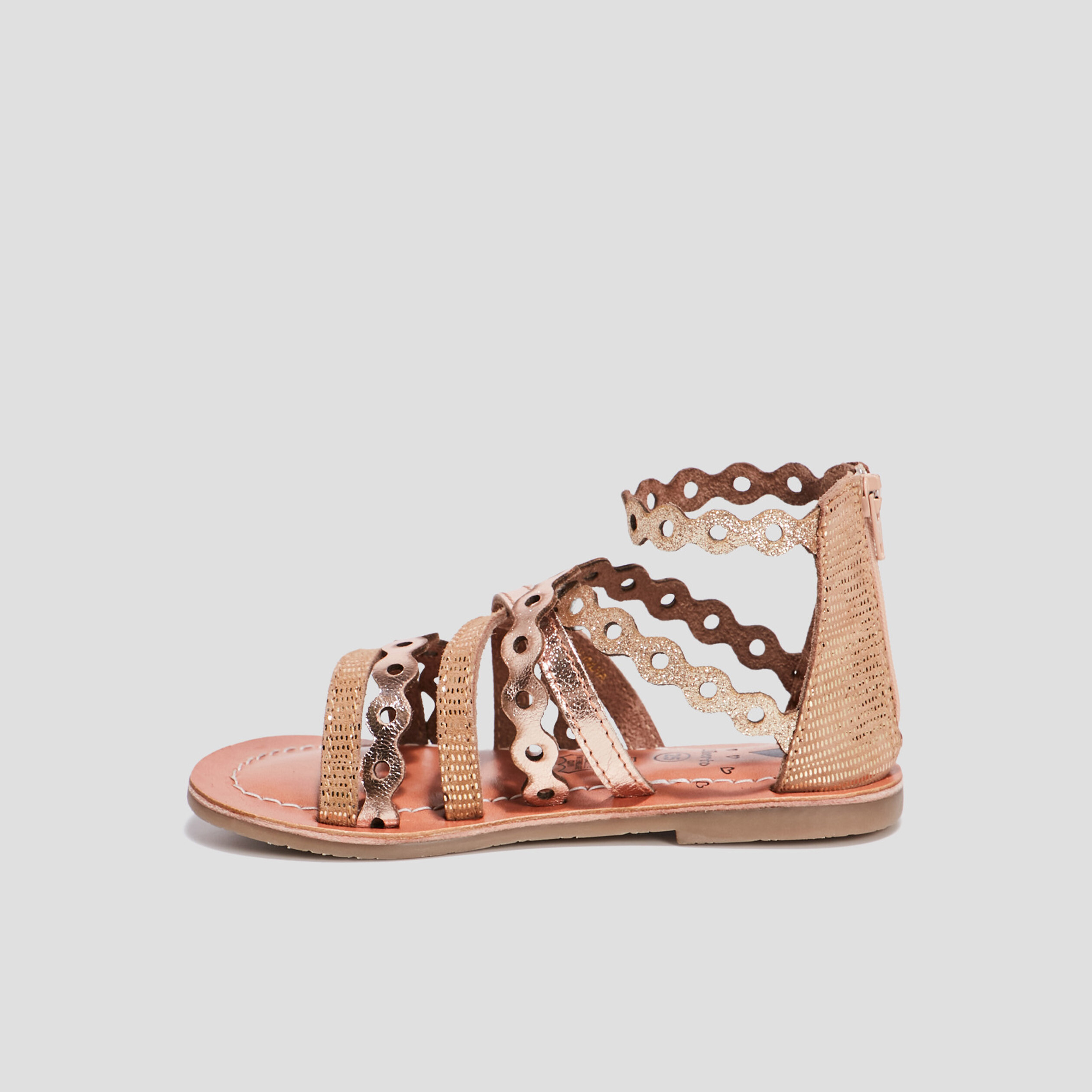 Sandales en cuir Liberto couleur bronze fille | La Halle