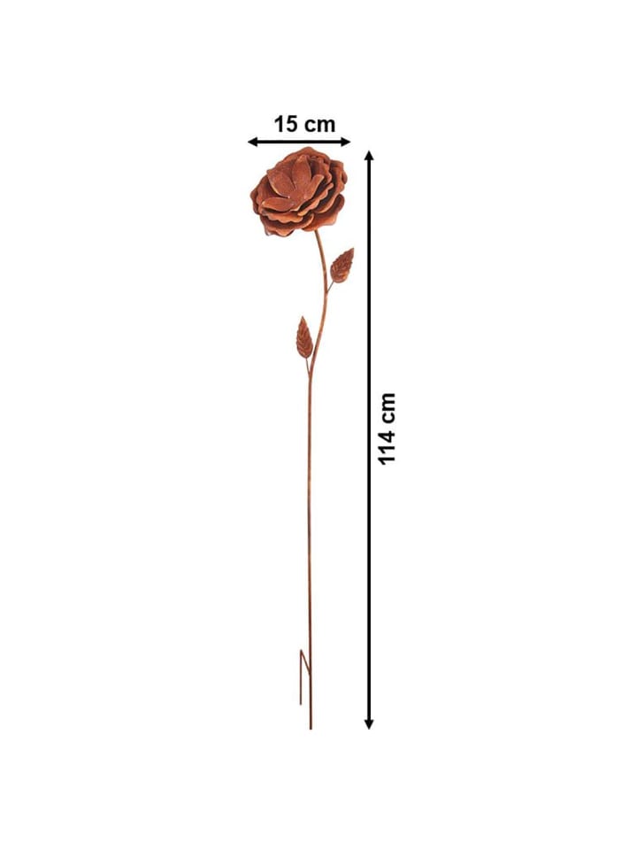 kobolo Dekostecker RUSTYROSE in Braun günstig kaufen onesize