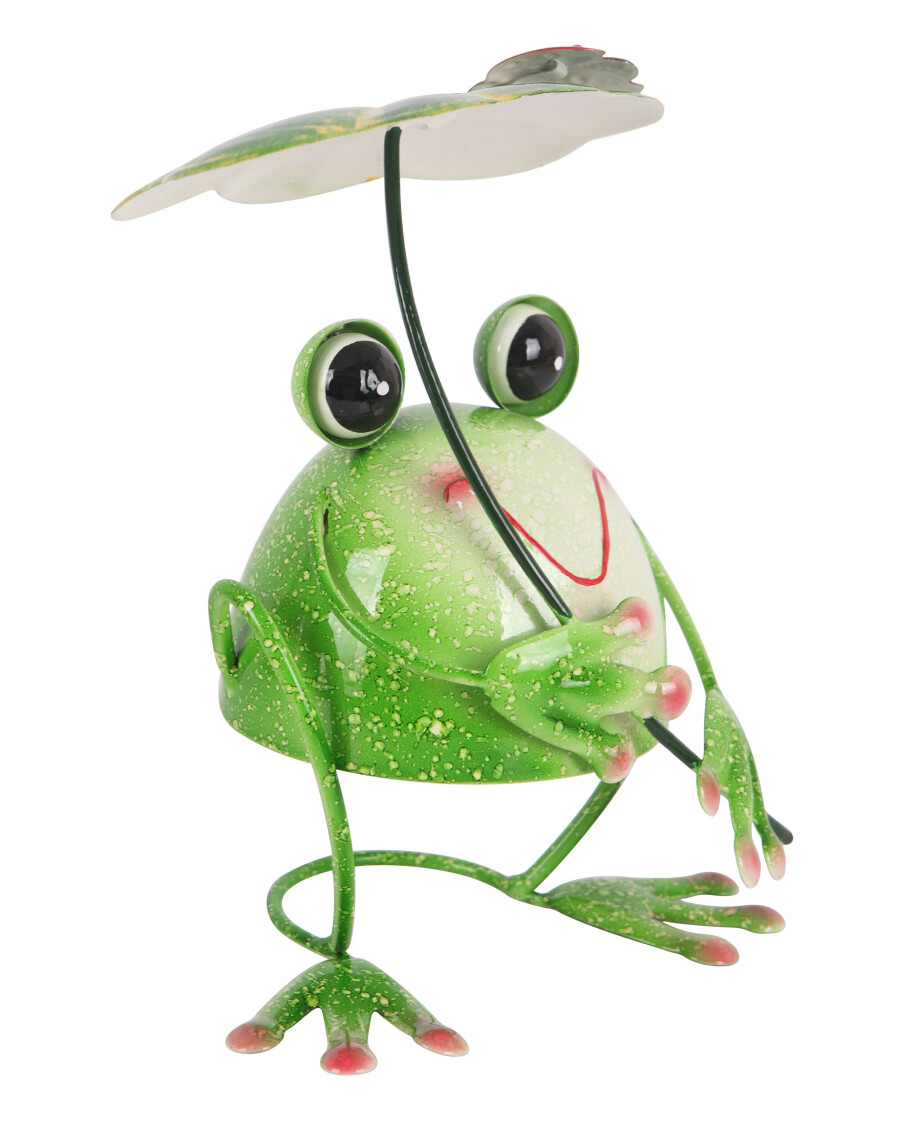 Deko-Frosch aus Blech