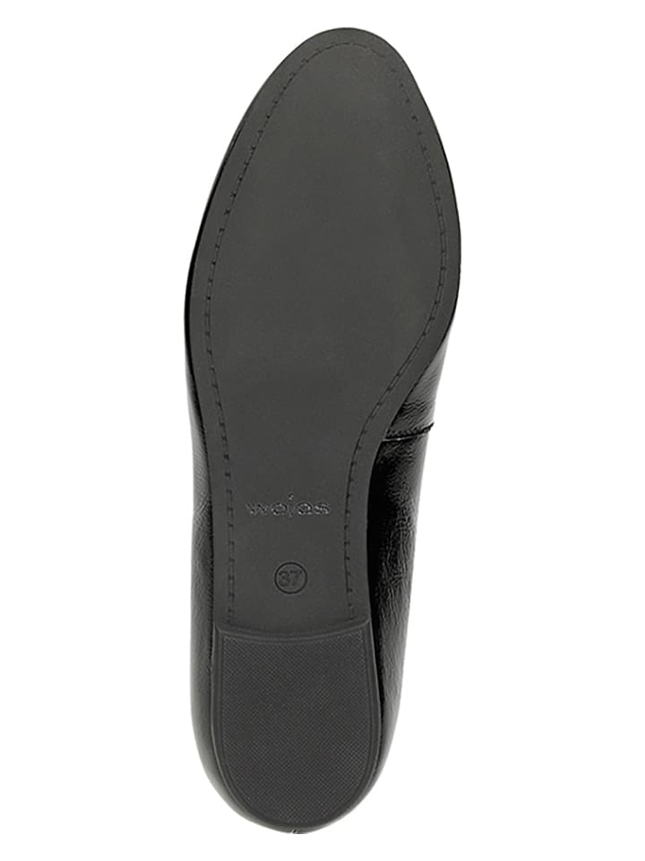 Wojas Leder-Ballerinas in Schwarz günstig kaufen