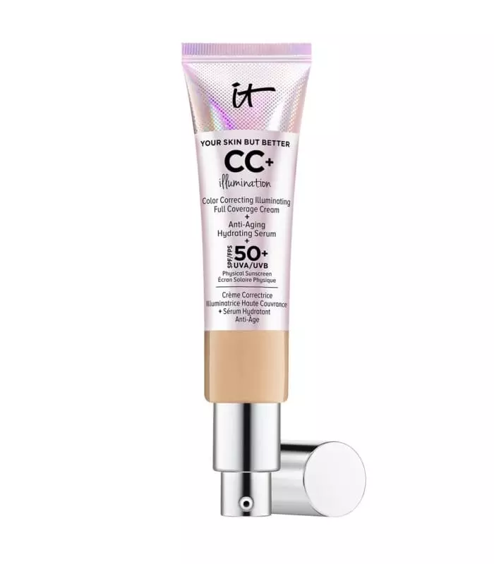 Your Skin But Better™ Cc+ Cream Illumination Crème Correctrice Illuminatrice Haute Couvrance + Sérum Hydratant Anti-Âge SPF 50+
