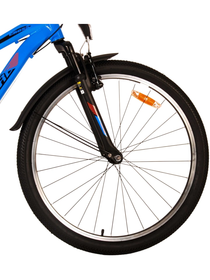 Volare Kinderfahrrad Cross für Jungen 26 Zoll Kinderrad in Blau, 18 Gänge 9 Jahre günstig kaufen onesize