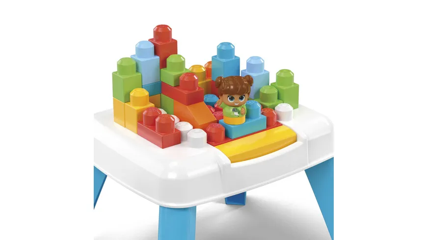 MEGA BLOKS Bauset Bau- und Purzeltisch mit 2 Purzelfunktionen
