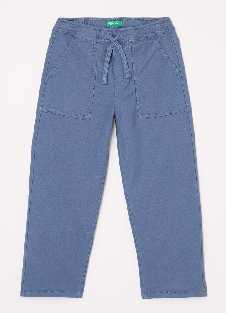 Calça cargo Benetton de corte reto em mistura de lyocell