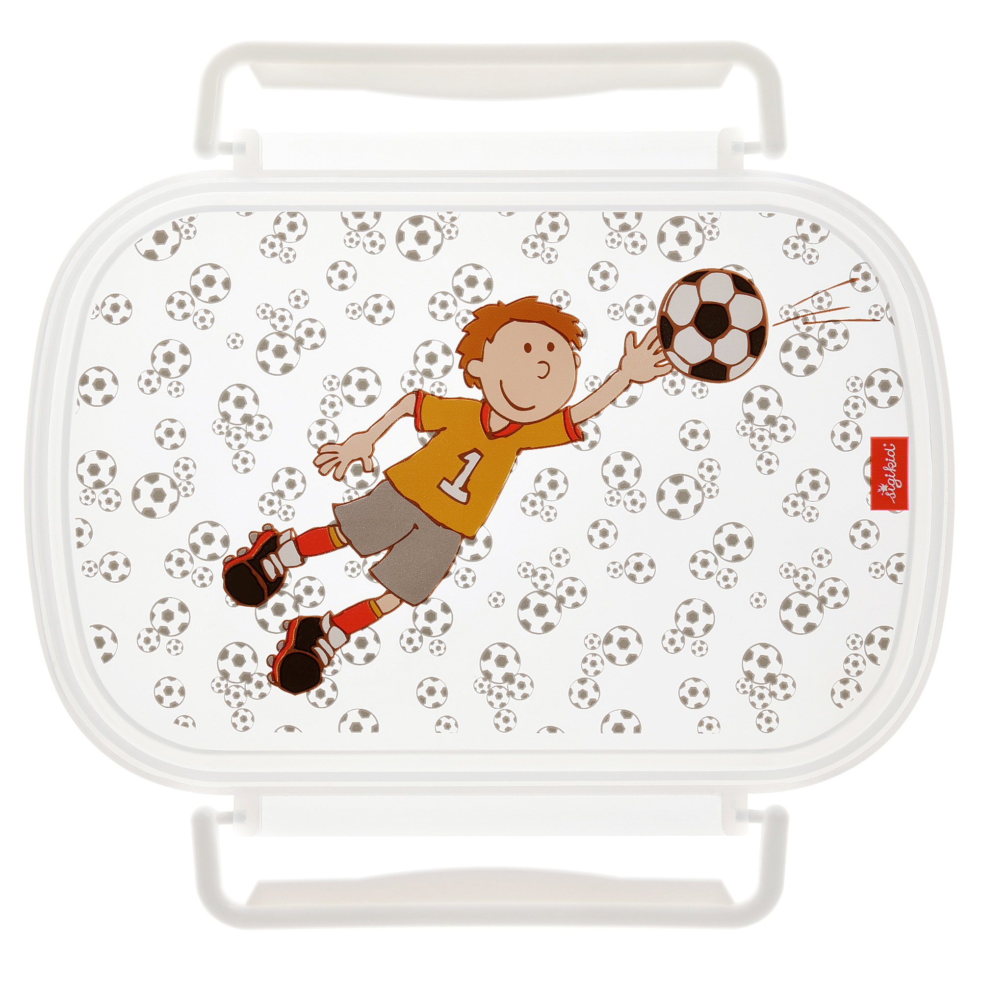 Kinder Brotzeitbox für Fußballfans mit Kily Keeper
