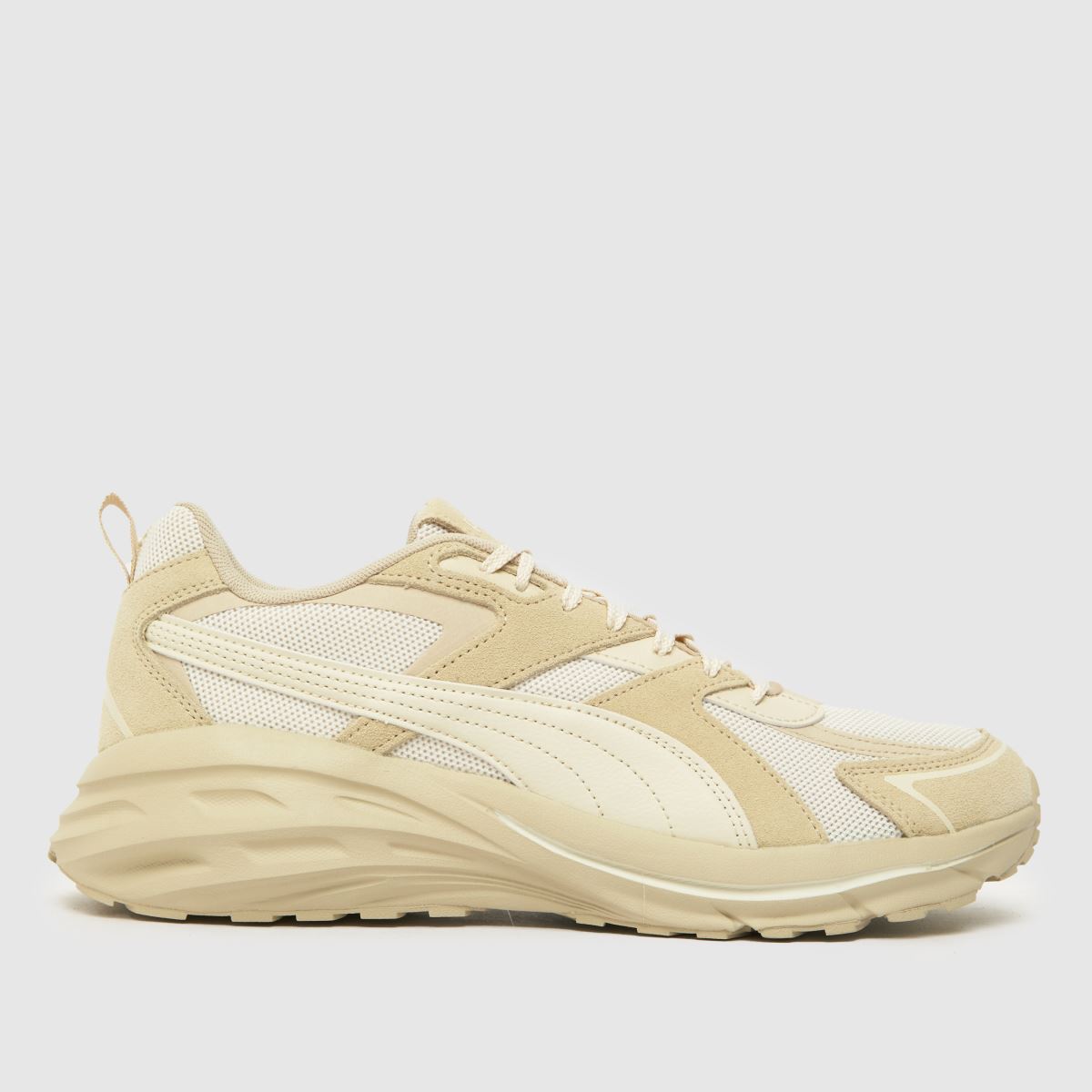 PUMA – Hypnotic – Beige långärmade sneakers