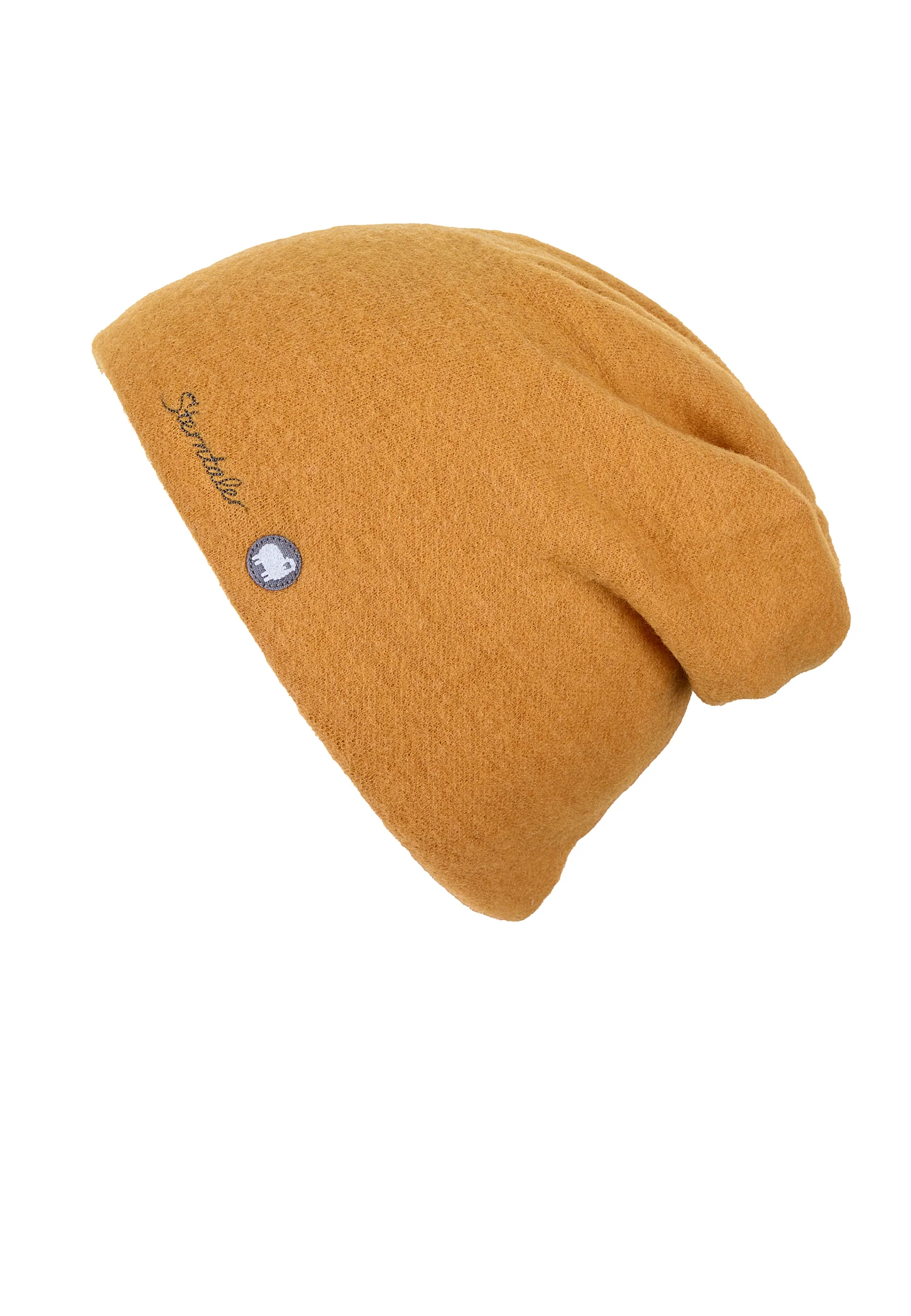 Slouch-Beanie aus Wolle (Merino) in 3 Farben