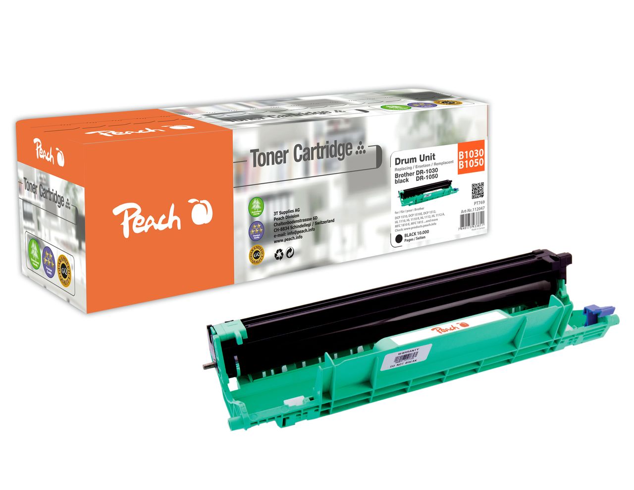 Peach Trommeleinheit, ersetzt Brother DR-1030, DR-1050
