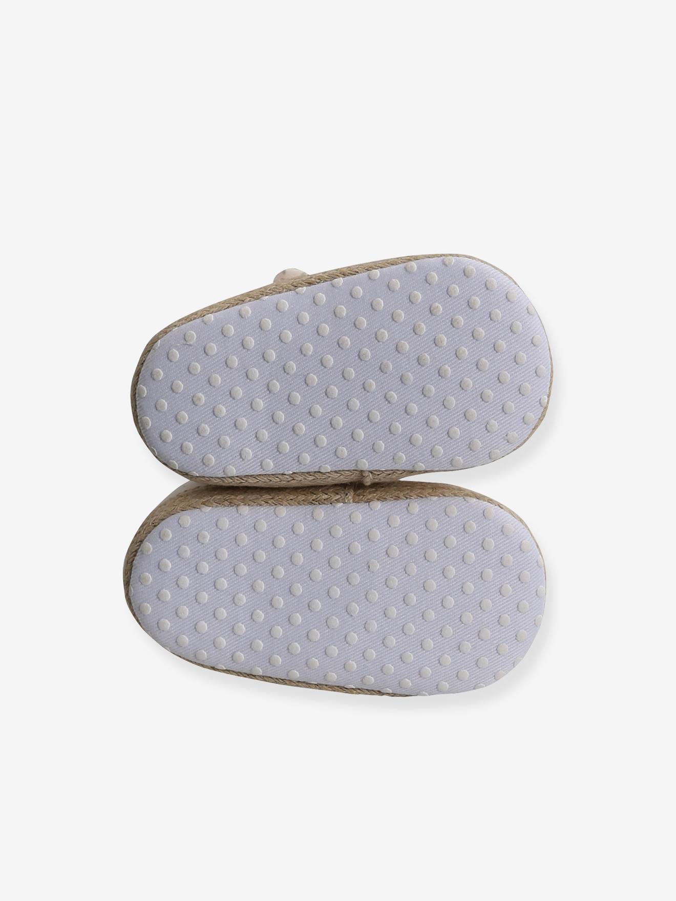 Chaussons de parc ballerines bébé beige imprimé