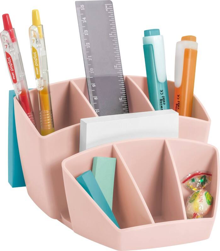 CEP Mineral by CEP Schreibtisch Organizer 8 Fächer Kunststoff Rosa