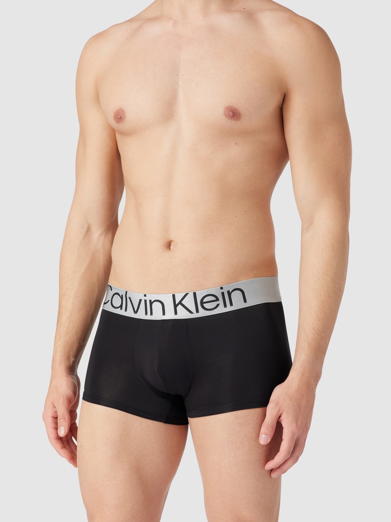 Slip mit elastischem Bund in metallic im 3er-Pack in schwarz