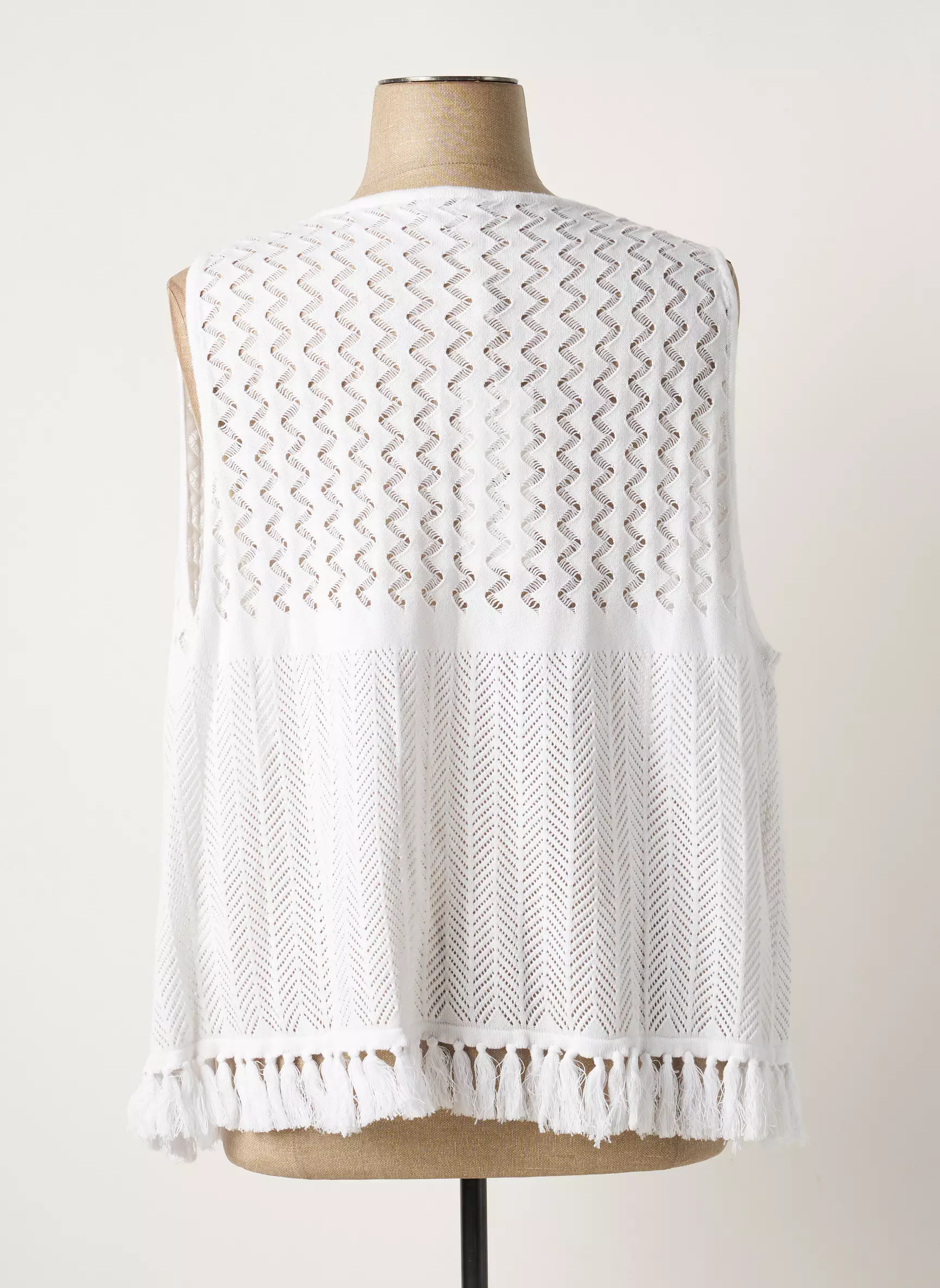 Agathe   Louise Gilet Femme couleur blanc