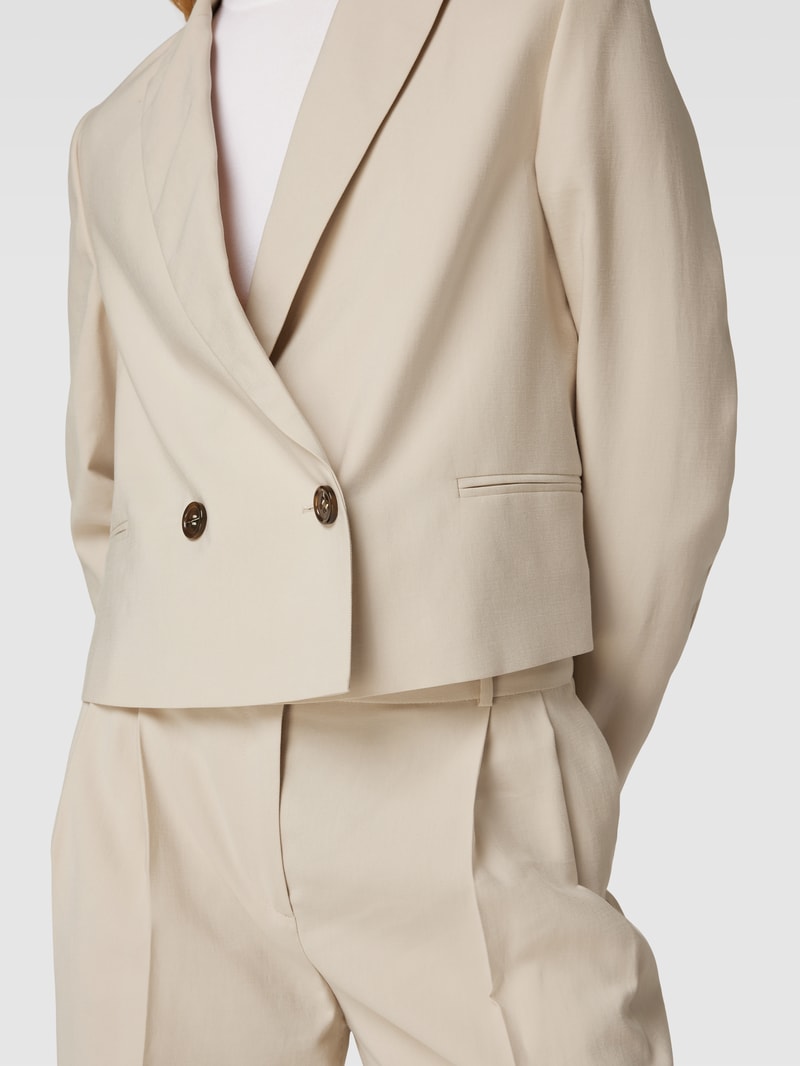 Blazer mit Knopfverschluss in beige