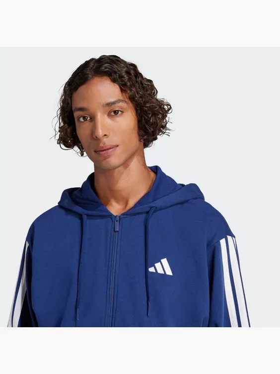 adidas Essentials 3-Streifen French Terry Kapuzenjacke