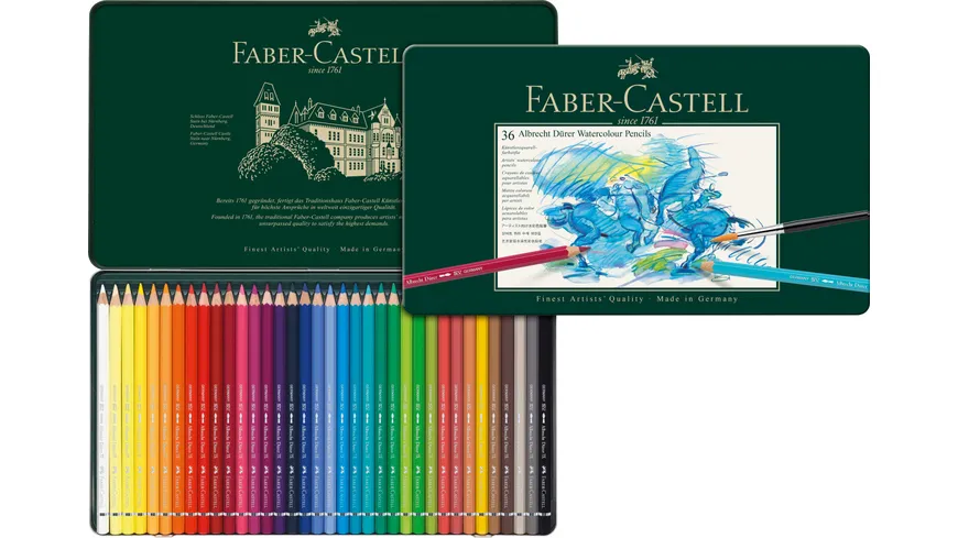 FABER-CASTELL Albrecht Dürer Aquarellstift 36er Metalletui