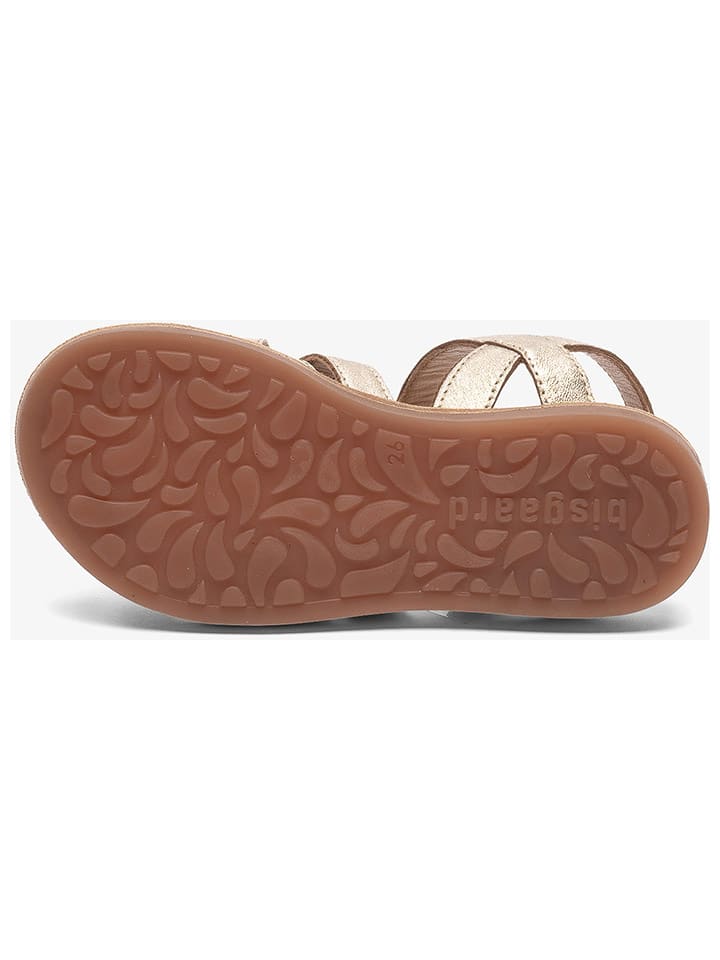 bisgaard Leder-Sandalen in Gold günstig kaufen