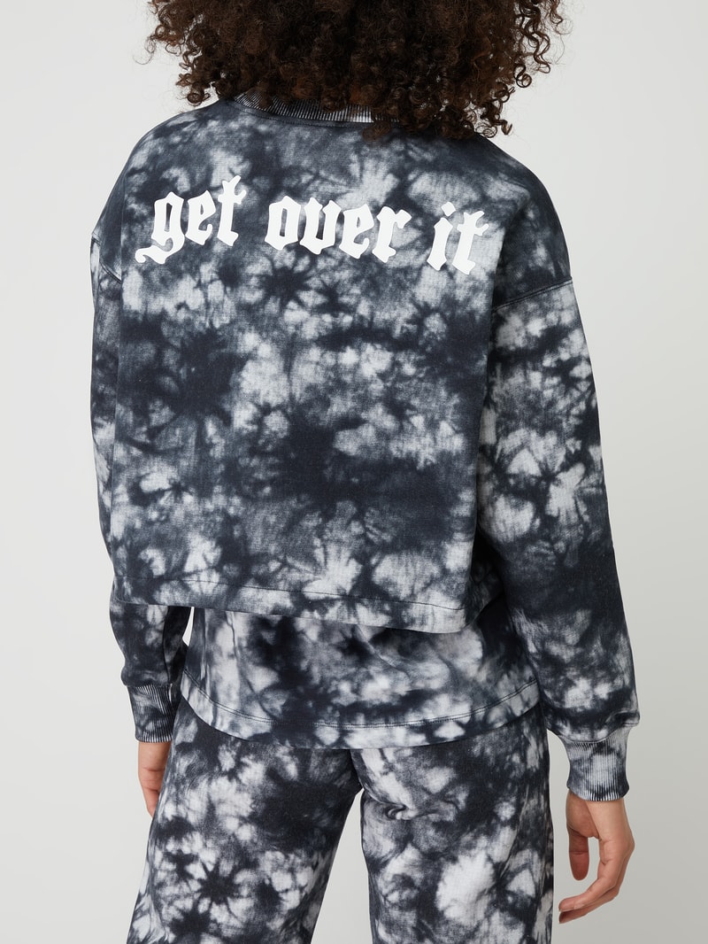 Custom Fit Sweatshirt im Batik-Look - Champion x P&C - Exklusiv bei uns in schwarz
