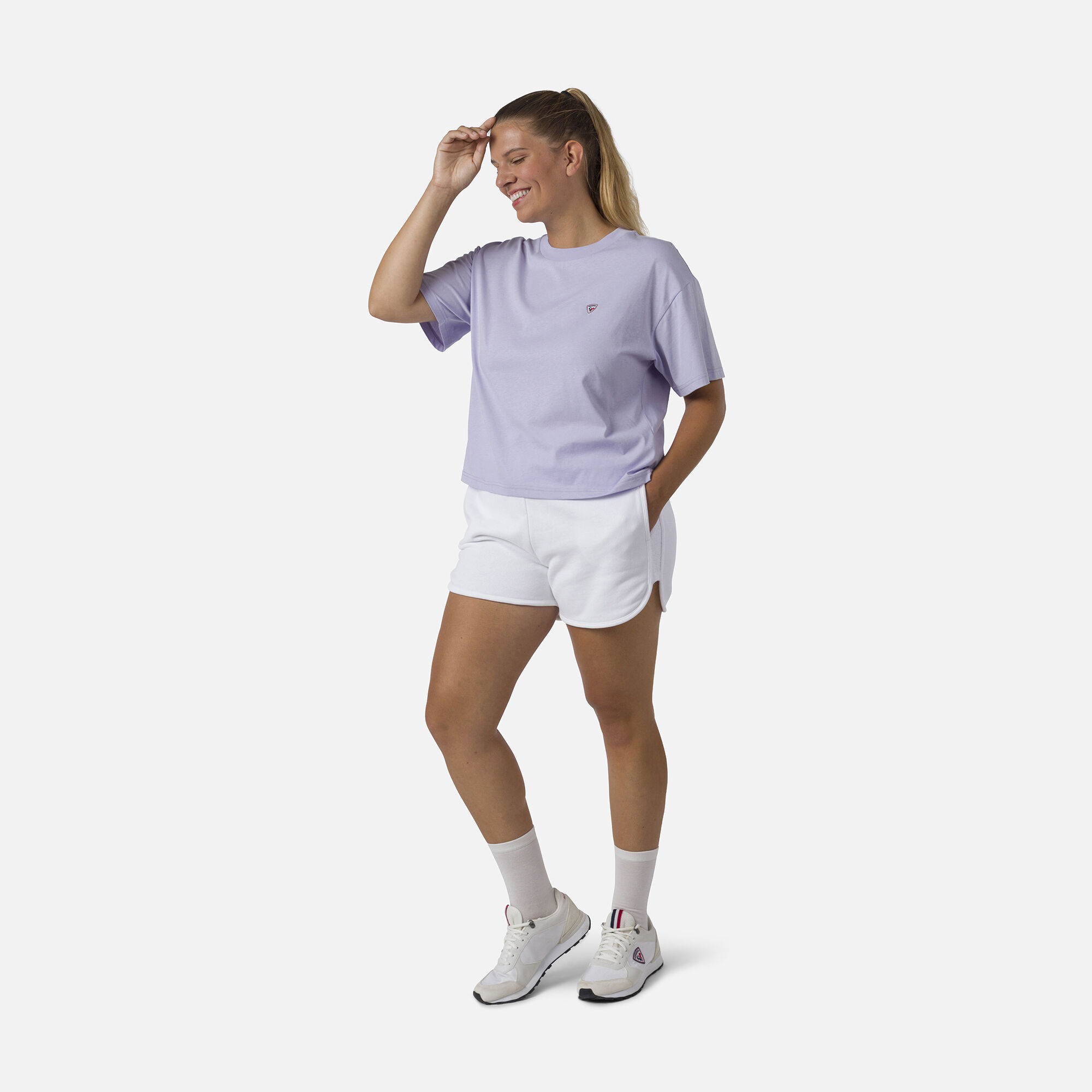 Short confortable en coton femme