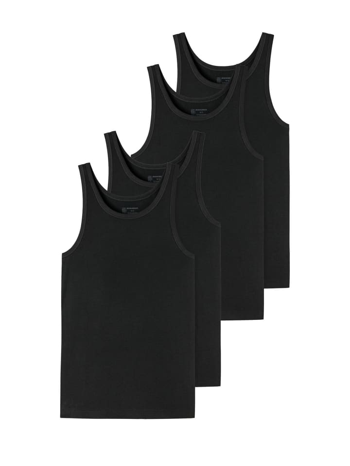 Schiesser Unterhemd 95/5 Organic Cotton in Schwarz günstig kaufen
