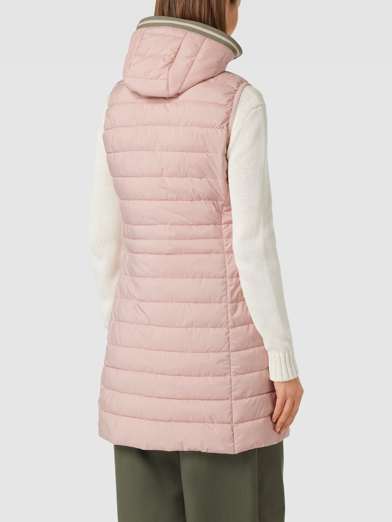 Weste mit Label-Details in rosé