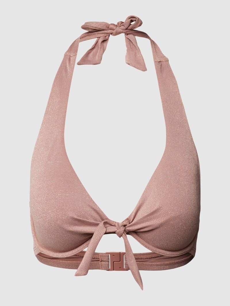 Bikini-Set mit Effektgarn Modell 'YALONG BEACH' in mauve