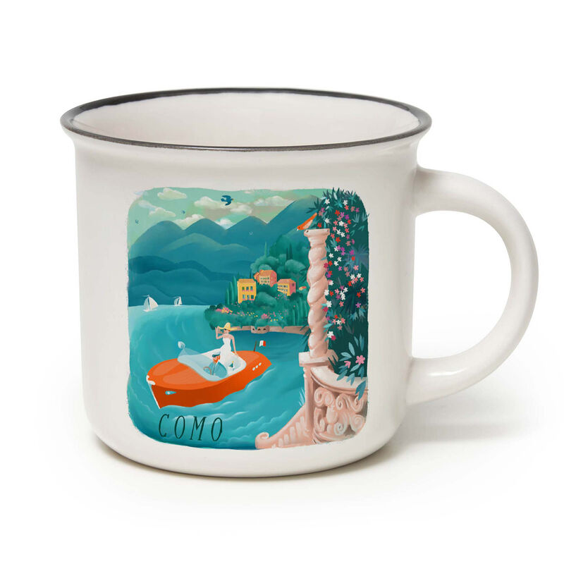 Xícara de porcelana - Cup-Puccino - Coleção Cidades do Mundo