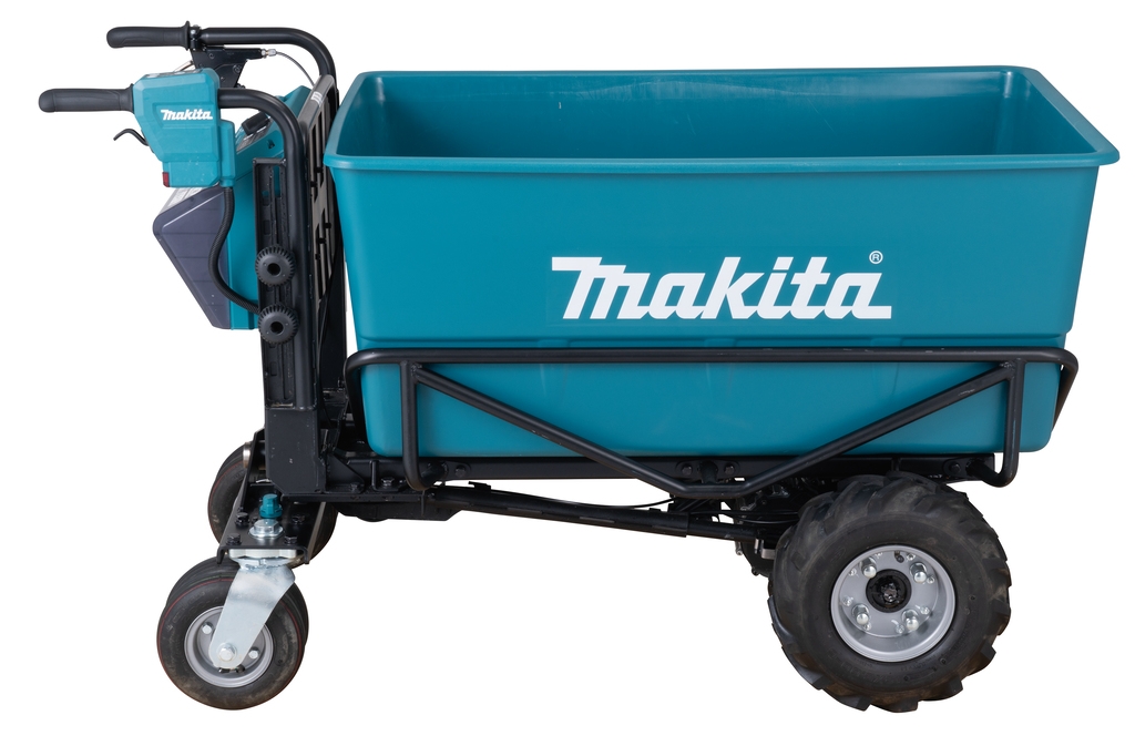 Roabă fără fir Makita DCU605Z 2 x 18V cu tavă de încărcare, fără baterii și încărcător
