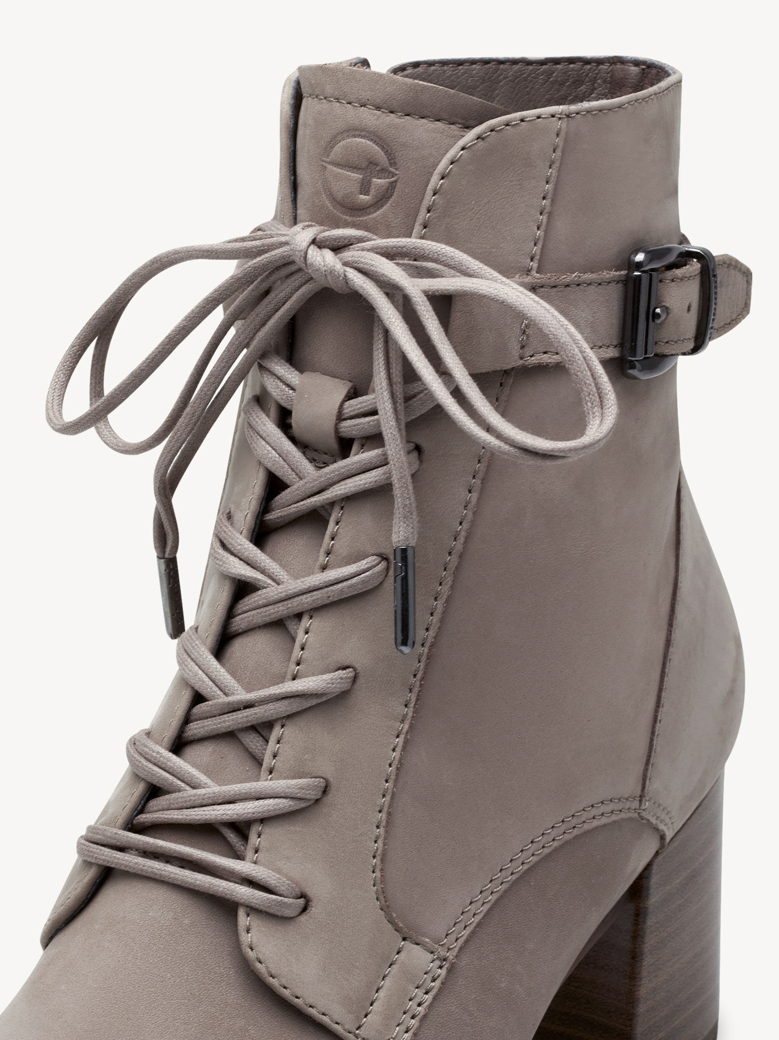 Bottine en cuir - beige
