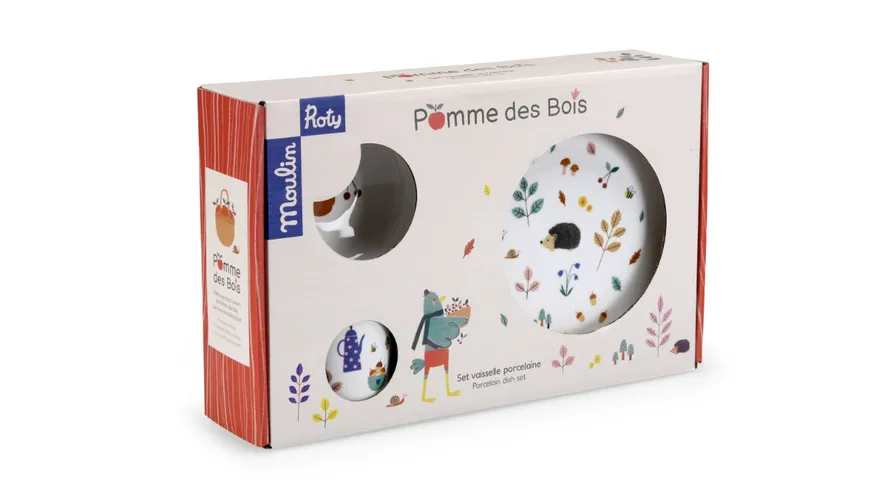 Fantasie4Kids Porzellangeschirr-Set Pomme des Bois von MOULIN ROTY