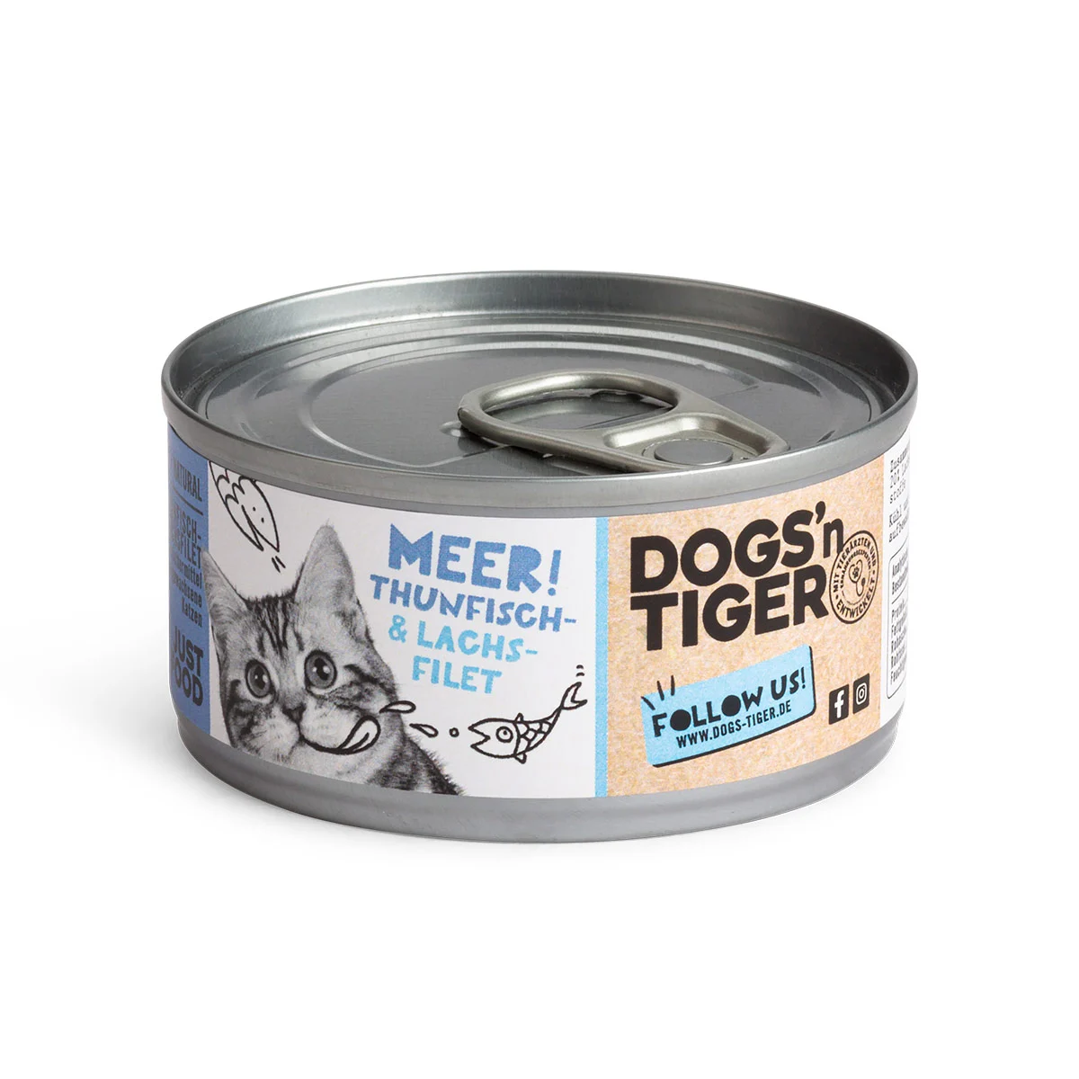 Dogs'n Tiger Meer! Nassfutter Thunfisch- & Lachsfilet