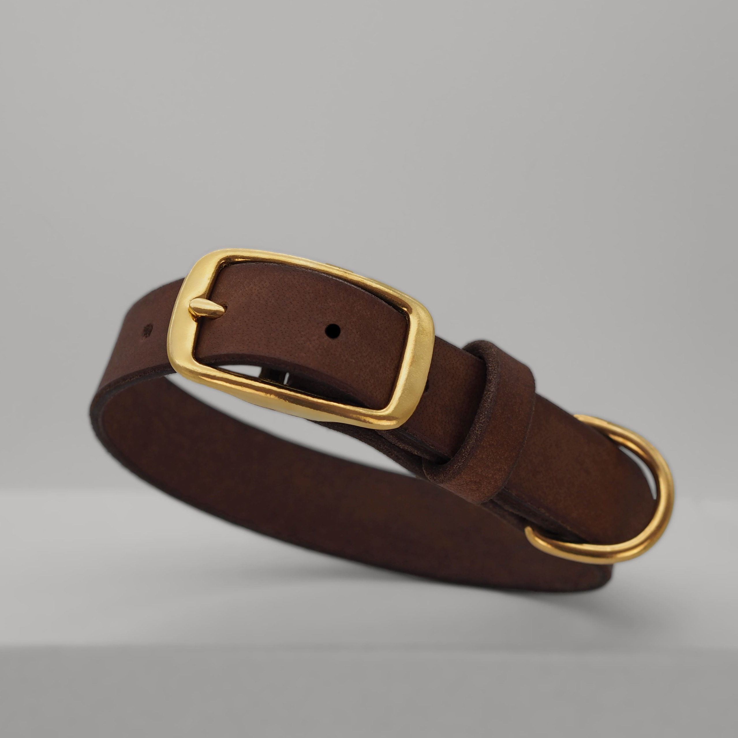 THE DOG IDEA Hundehalsbänder THE DOG IDEA Leder Halsband Braun XS