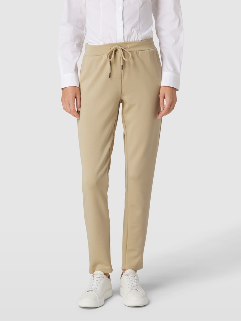 Sweatpants mit elastischem Bund Modell 'BANU' in sand