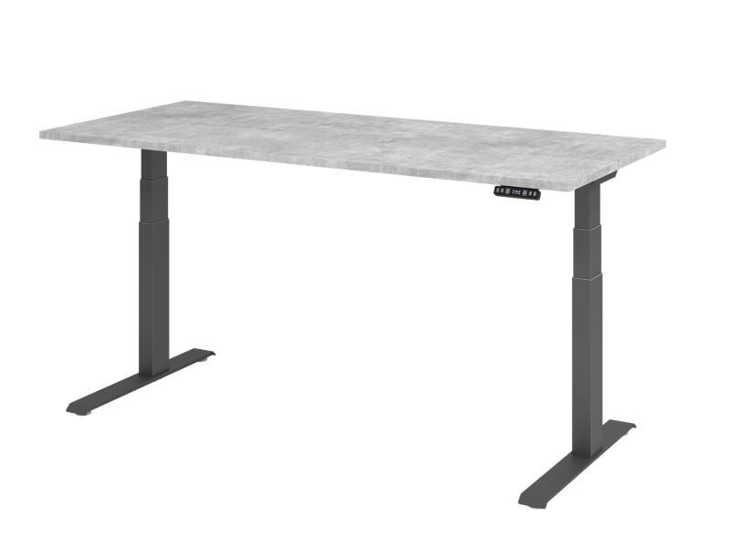 Hammerbacher Sitz-Stehschreibtisch VXDKB19/M/G Grau 1.800 x 800 x 1.290 mm