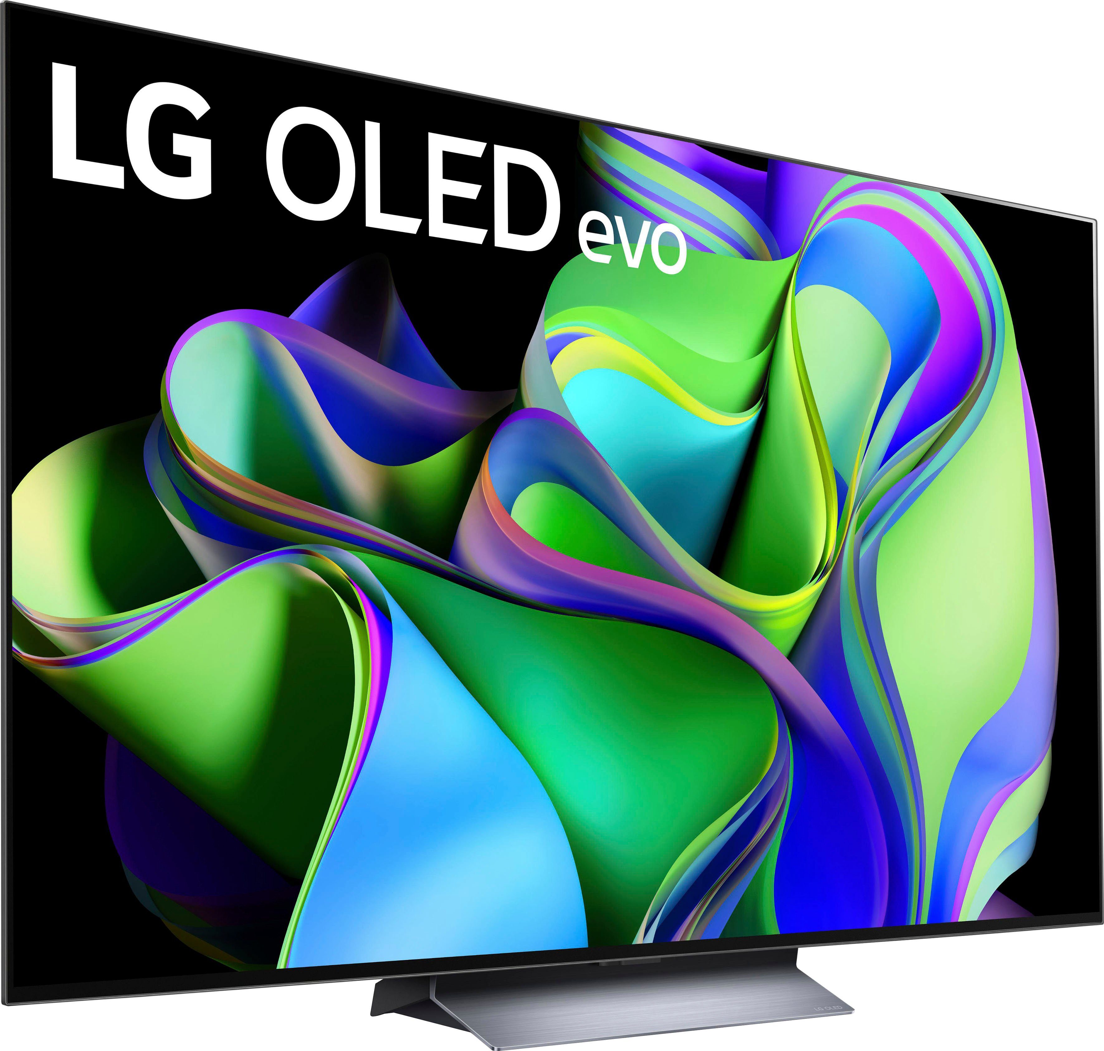 LG OLED65C37LA OLED-Fernseher (165 cm/65 Zoll, 4K Ultra HD, Smart-TV, OLED evo, bis zu 120 Hz, α9 Gen6 4K AI-Prozessor, Twin Triple Tuner)