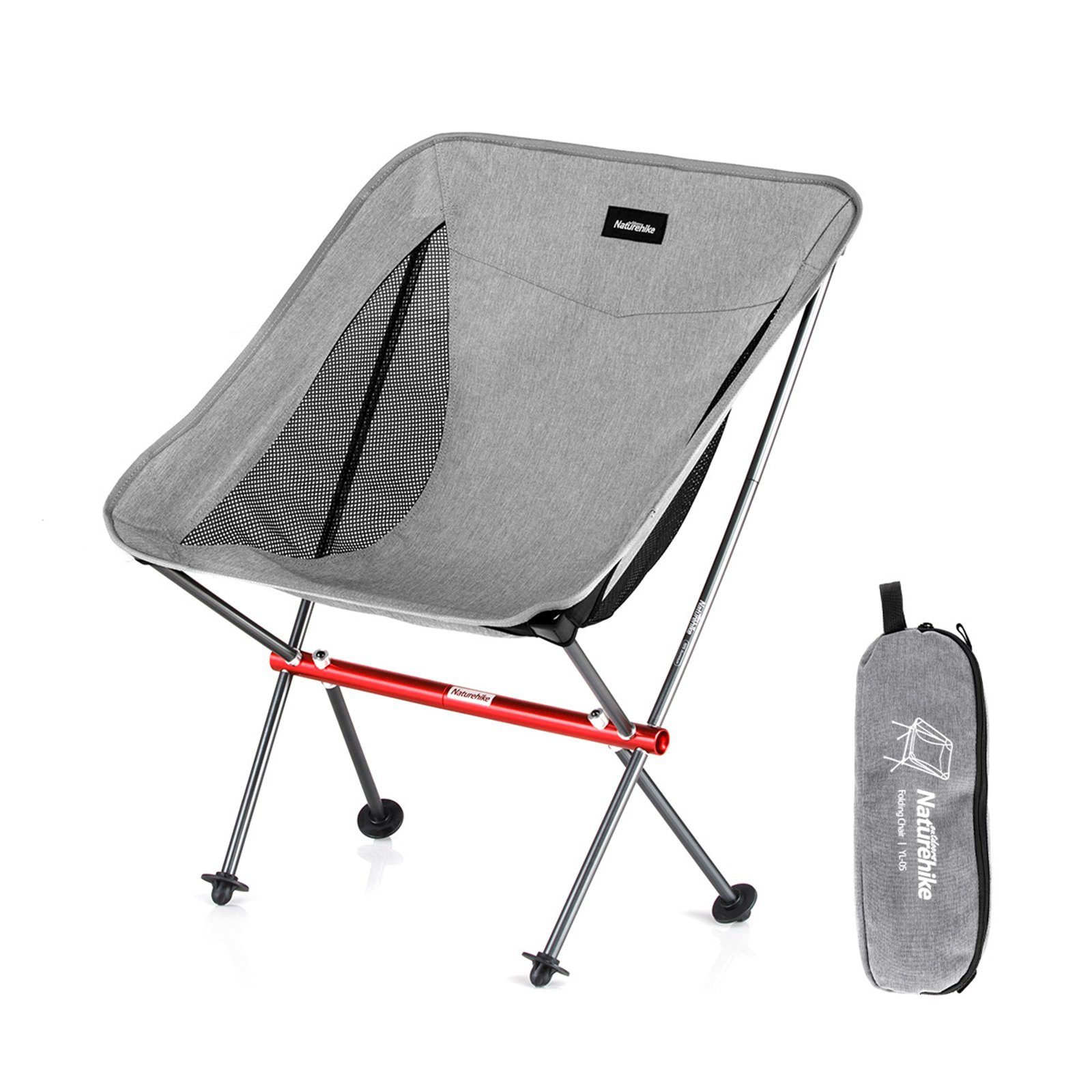 Naturehike Campingstuhl Ultraleicht Klappstuhl Schnelle Demontage und Montage, 68×43×30cm
