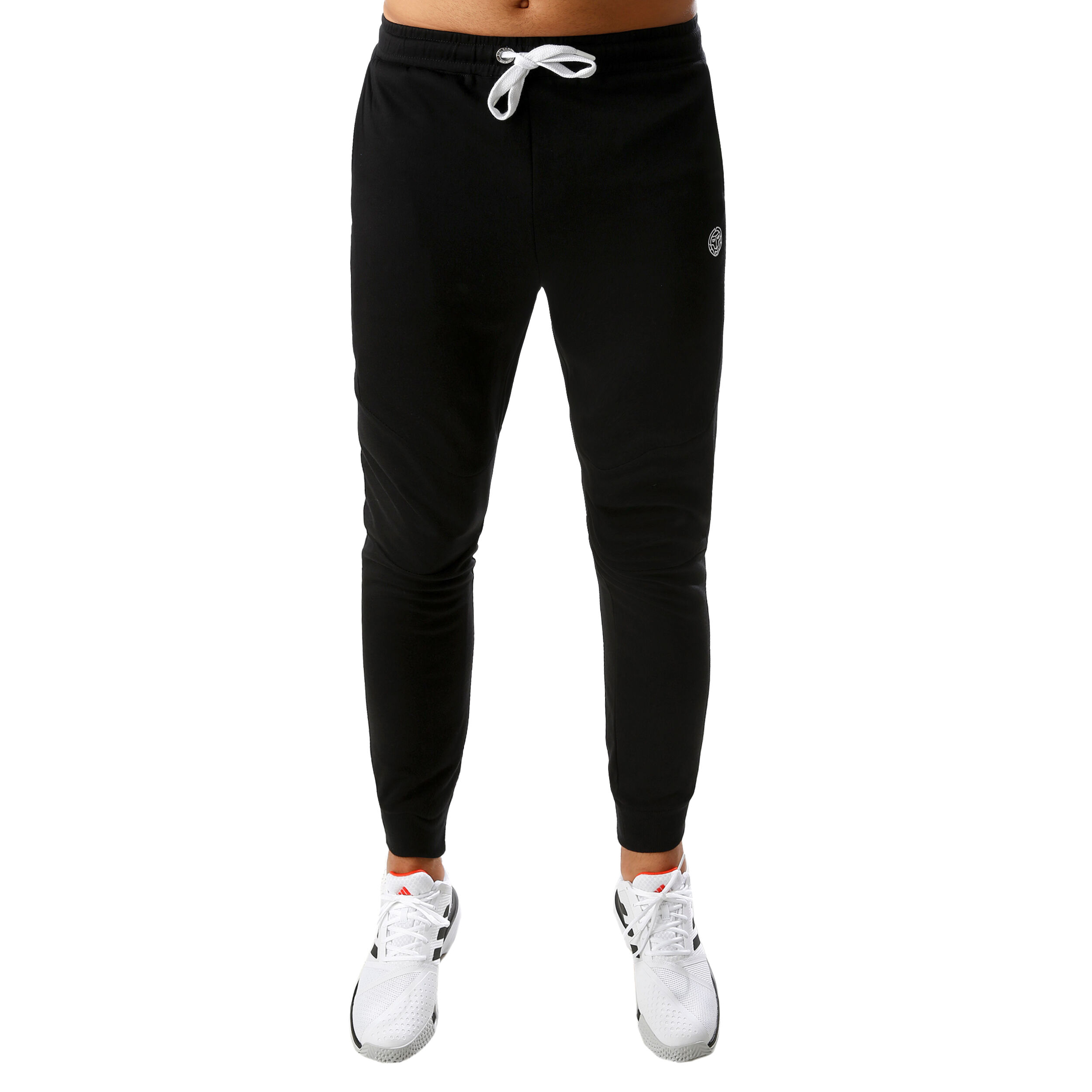 Matu Basic Cuffed Trainingshose Herren - Schwarz, Weiß