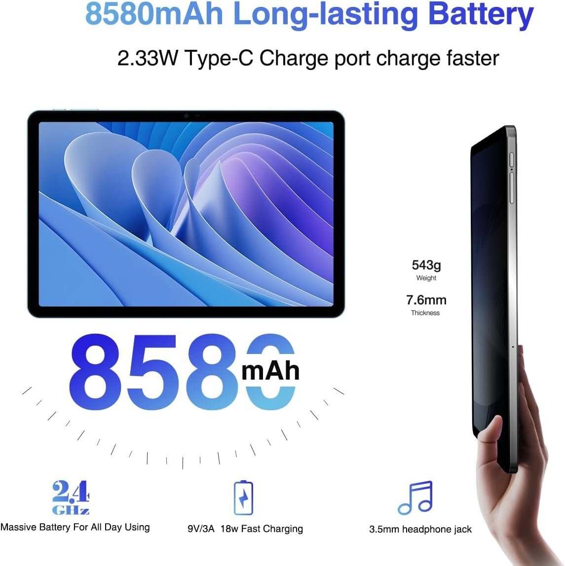 DOOGEE T30 PRO 2.5K Display Helio G99 Octa-Core 15GB RAM (2TB TF) Tablet (11