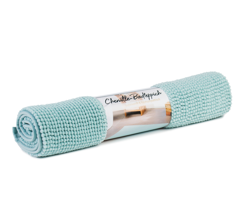 Duschvorlage Chenille mint