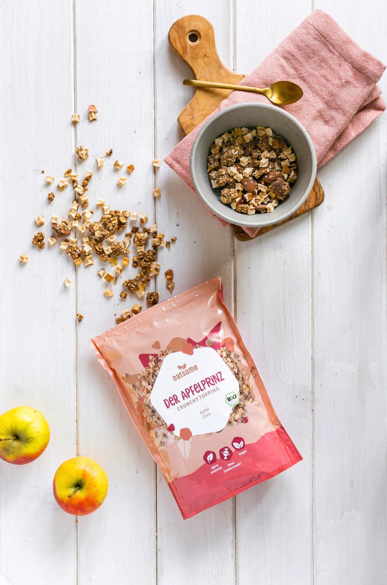 Crunchy Topping Der Apfelprinz, Apfel & Zimt, 180 g