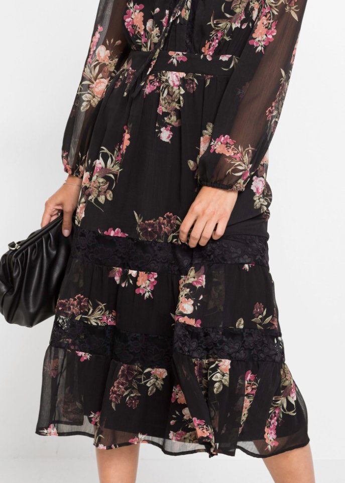 Bedrucktes Midikleid