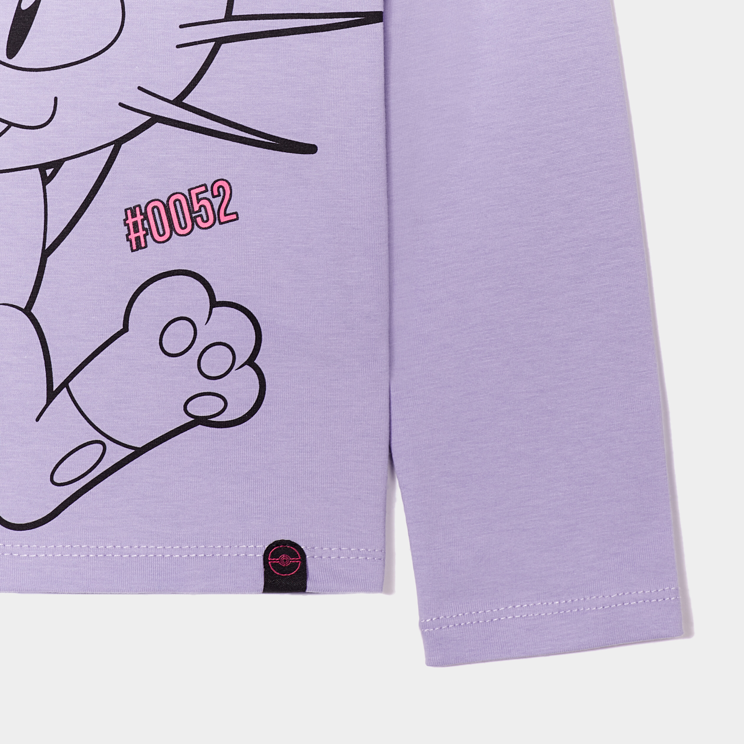 T-shirt manches longues Pokémon Miaouss parme fille | La Halle