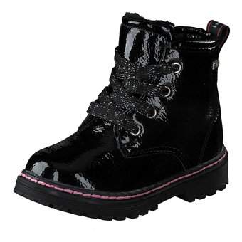 Tom Tailor Schnür Boots in schwarz