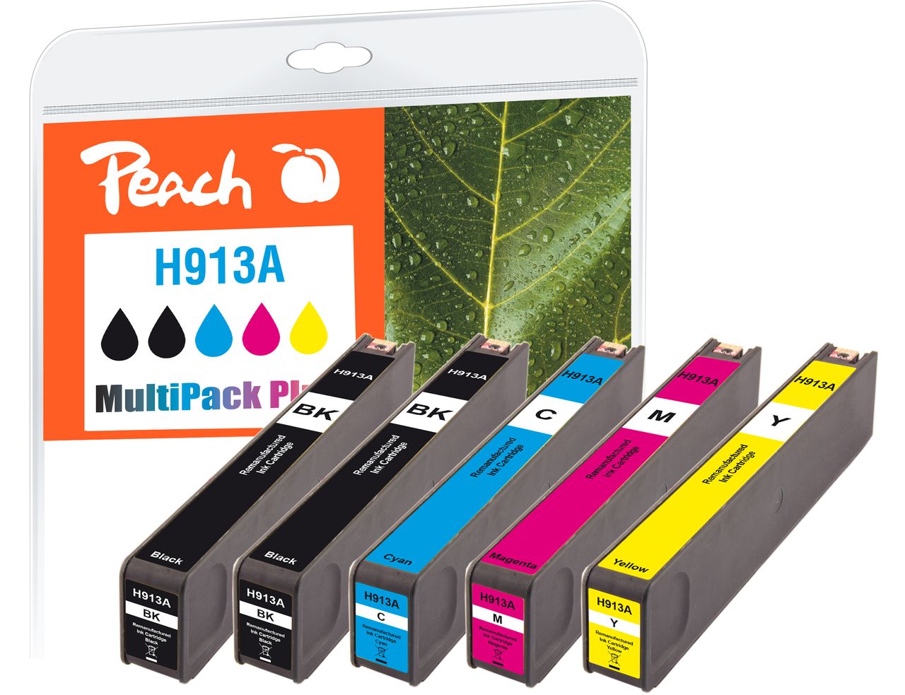 Peach Spar Pack Plus Tintenpatronen ersetzt HP No. 913A