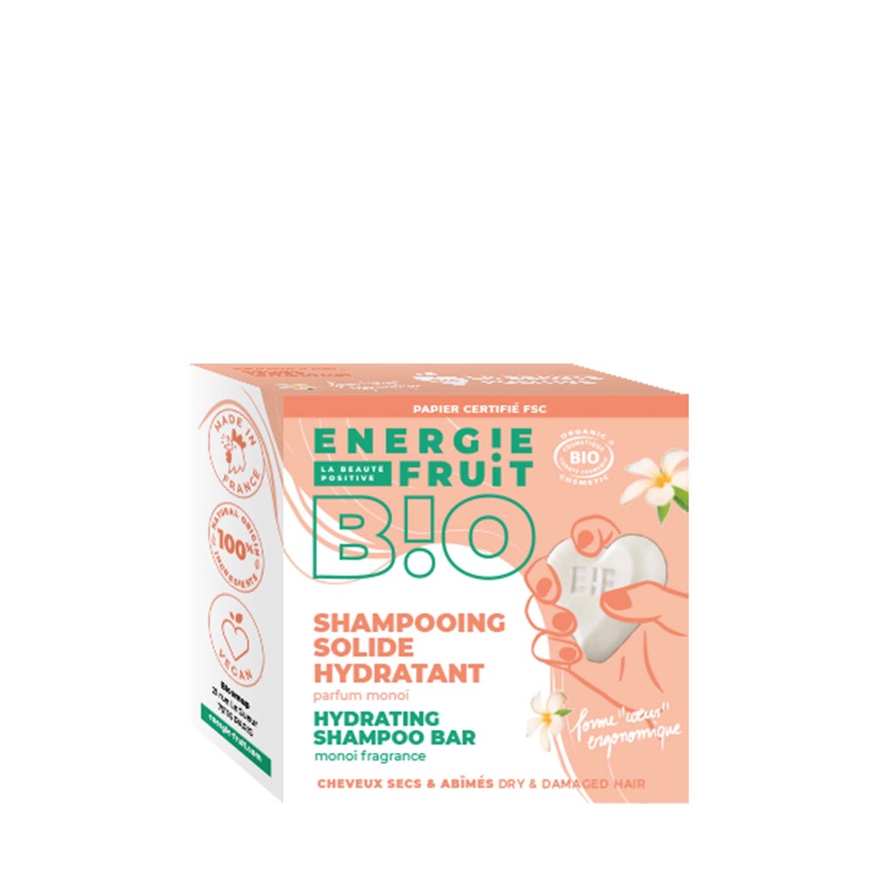 energie fruit MONOI | CHEVEUX SECS & ABIMES Shampooing solide Certifié BIO