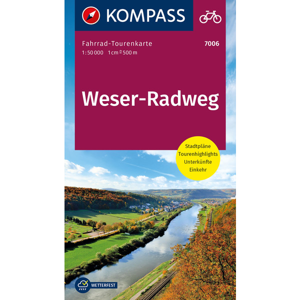 FAHRRAD-TOURENKARTE WESERRADWEG - Fahrradkarte