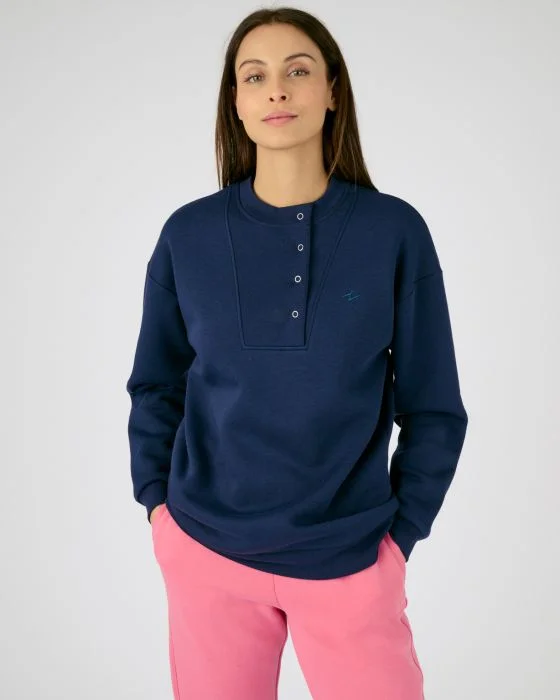 Sweat-shirt finitions bord-côtes Thermolactyl