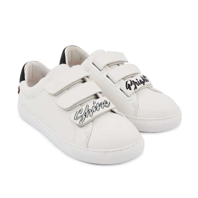 Baskets en cuir Edith shine bright