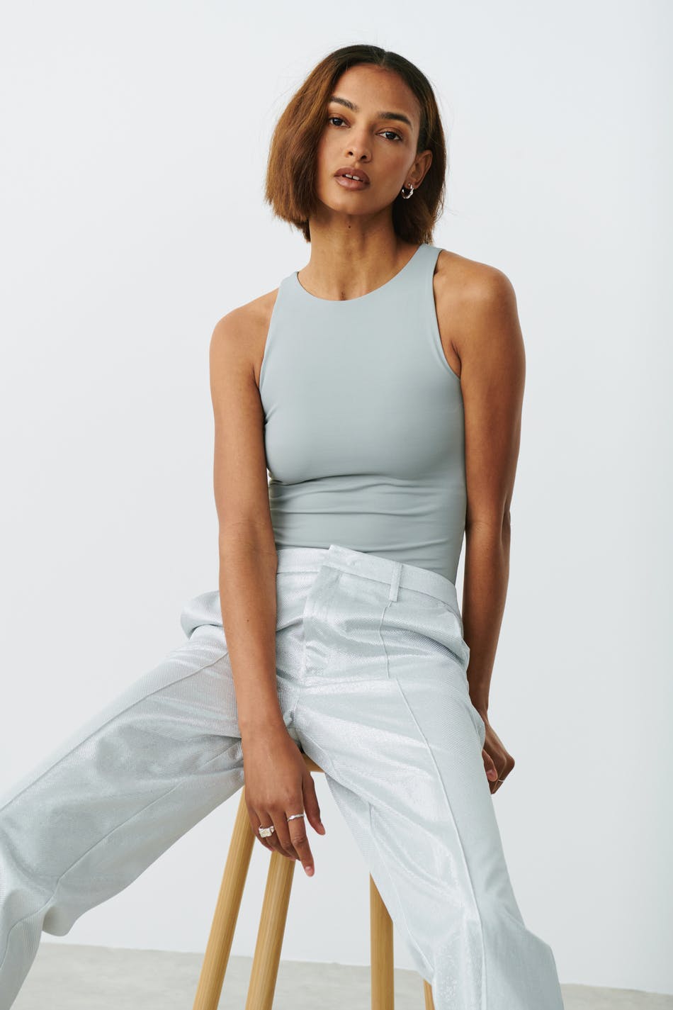 Stretchy sleeveless body