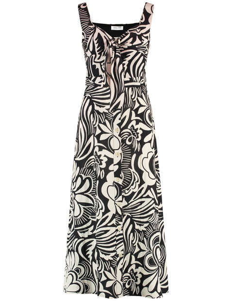 Midikleid mit Knotendetail